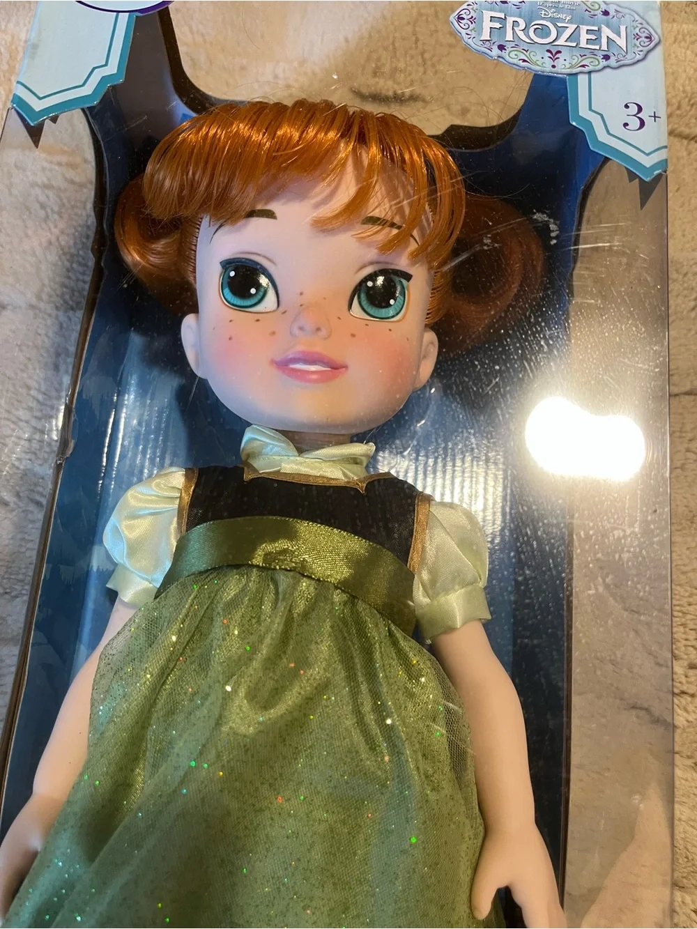 Disney Collection Frozen Anna Large Toddler Doll 15 1/2 Inches